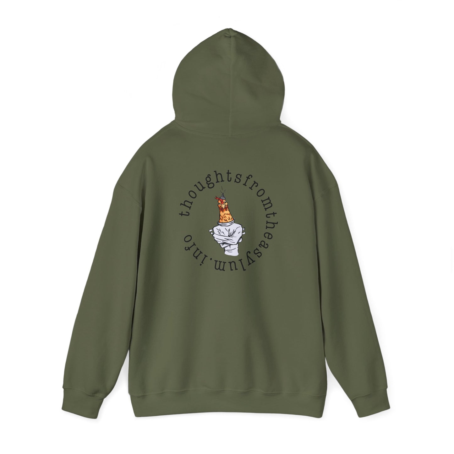 Round Logo Hoodie Back