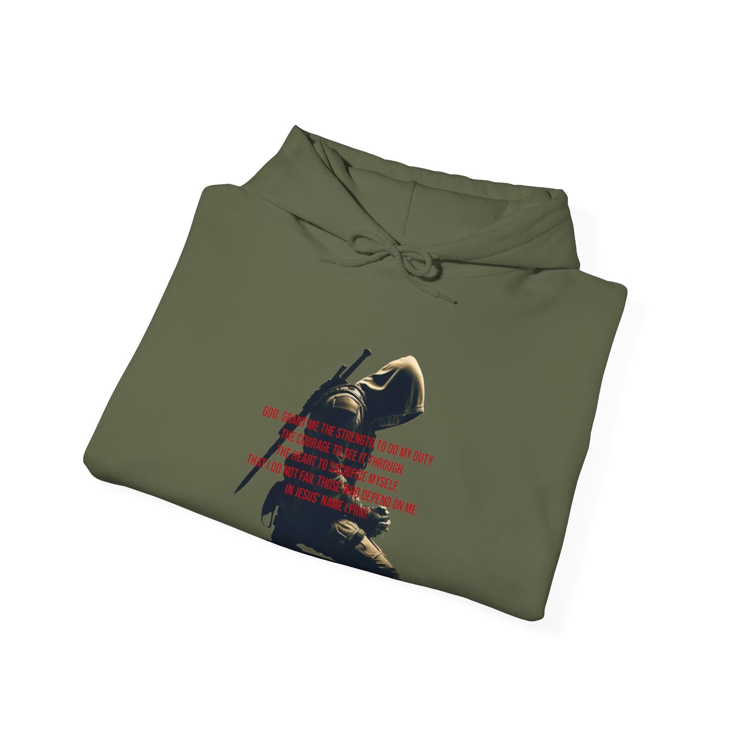 A Man's Prayer Hoodie Front