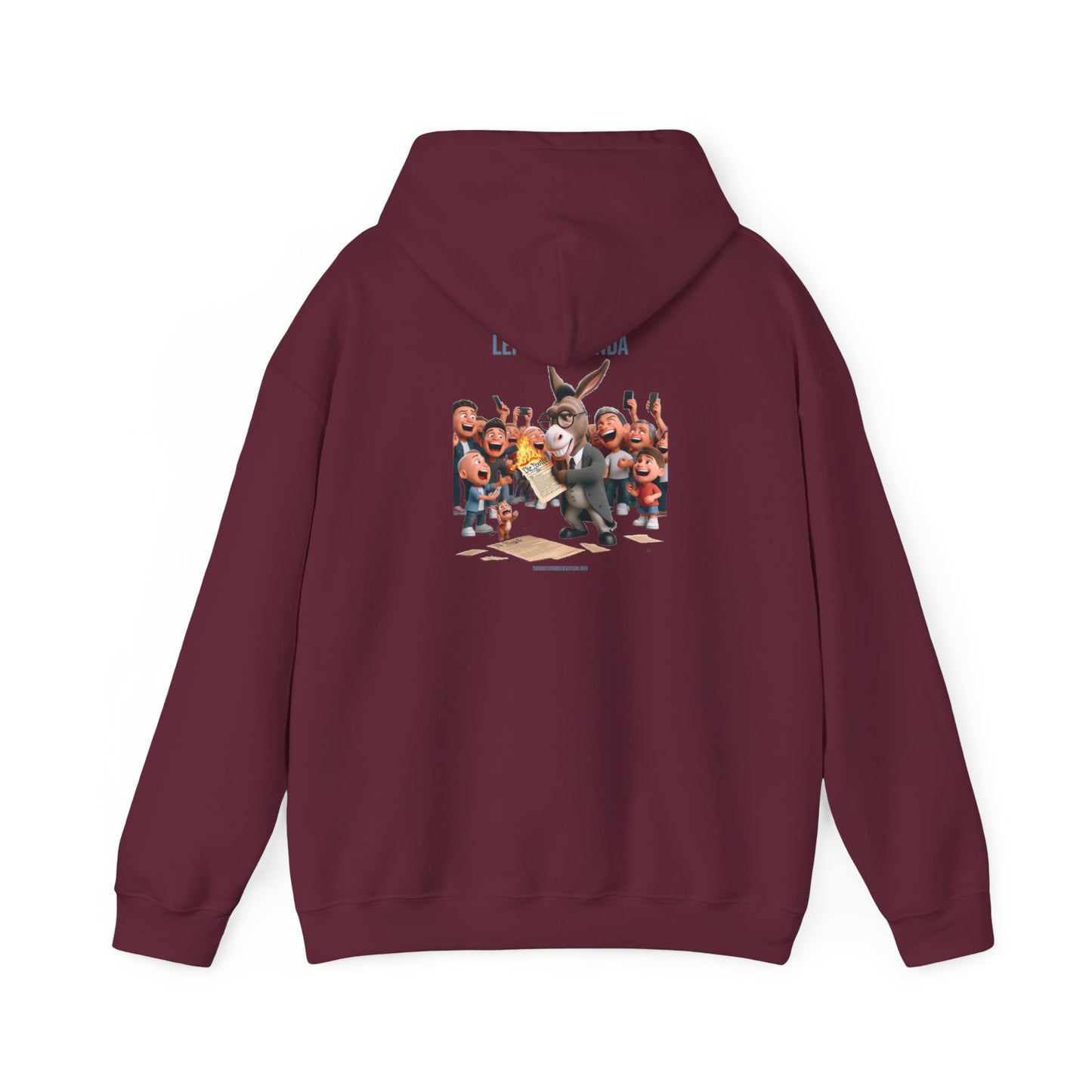 Leftist Agenda Hoodie Back