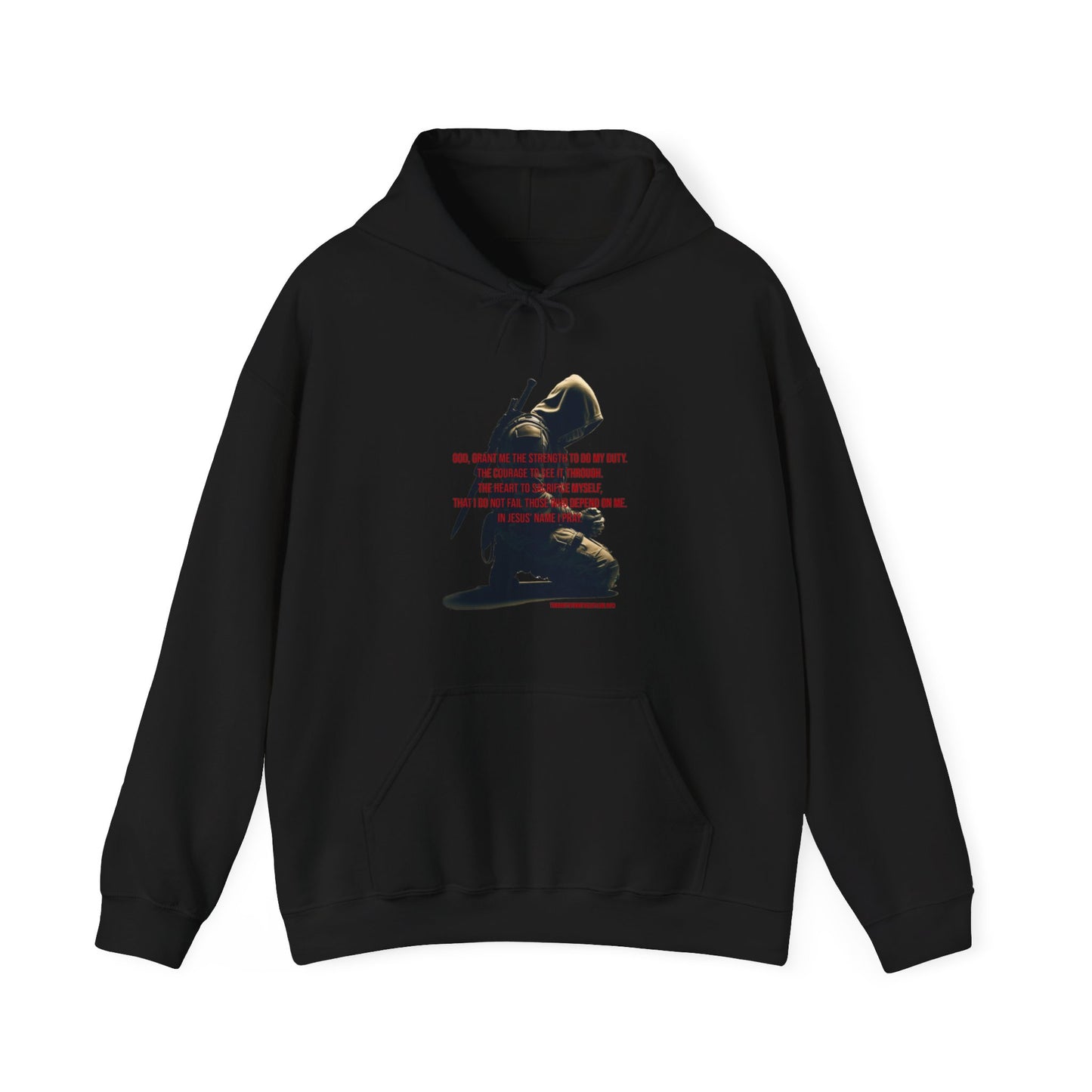 A Man's Prayer Hoodie Front