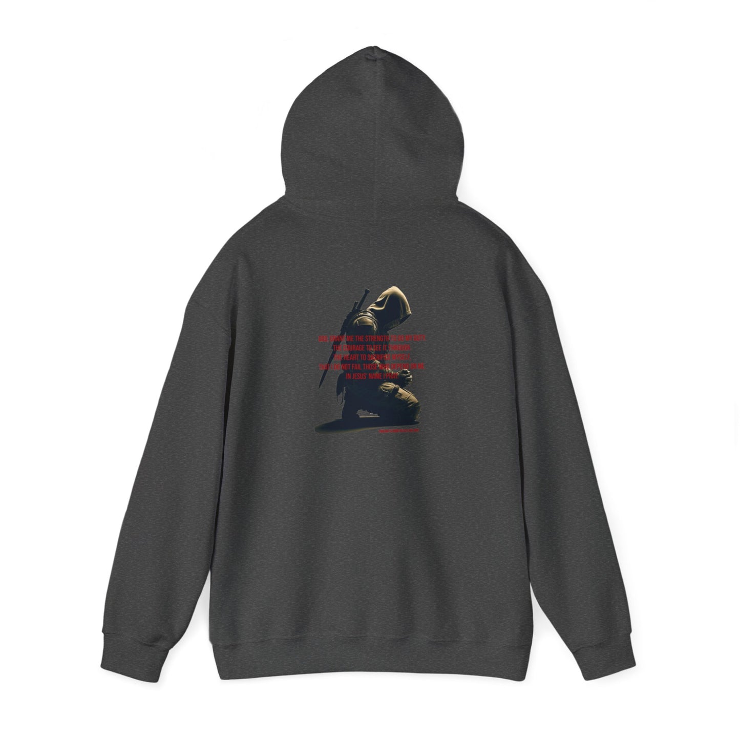 A Man's Prayer Hoodie Back