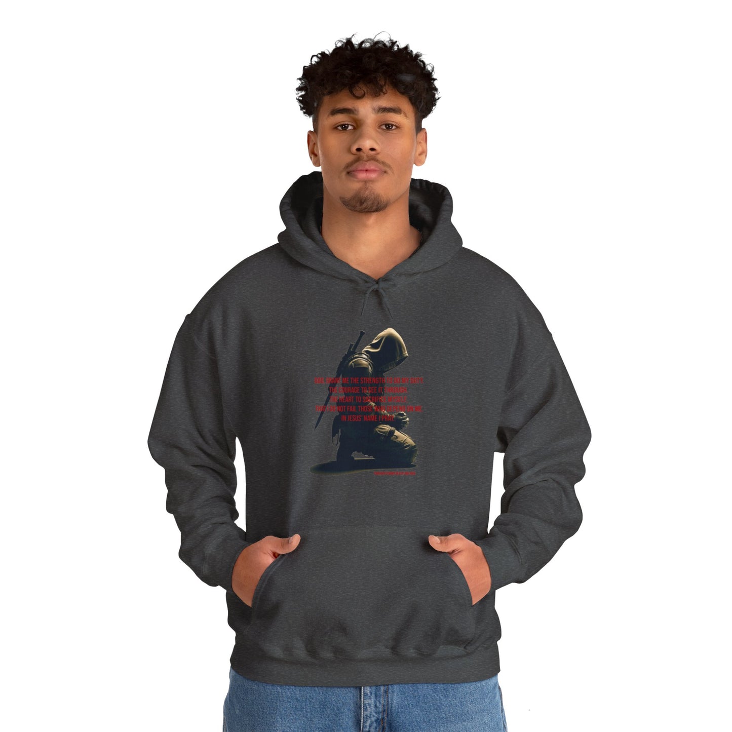 A Man's Prayer Hoodie Front