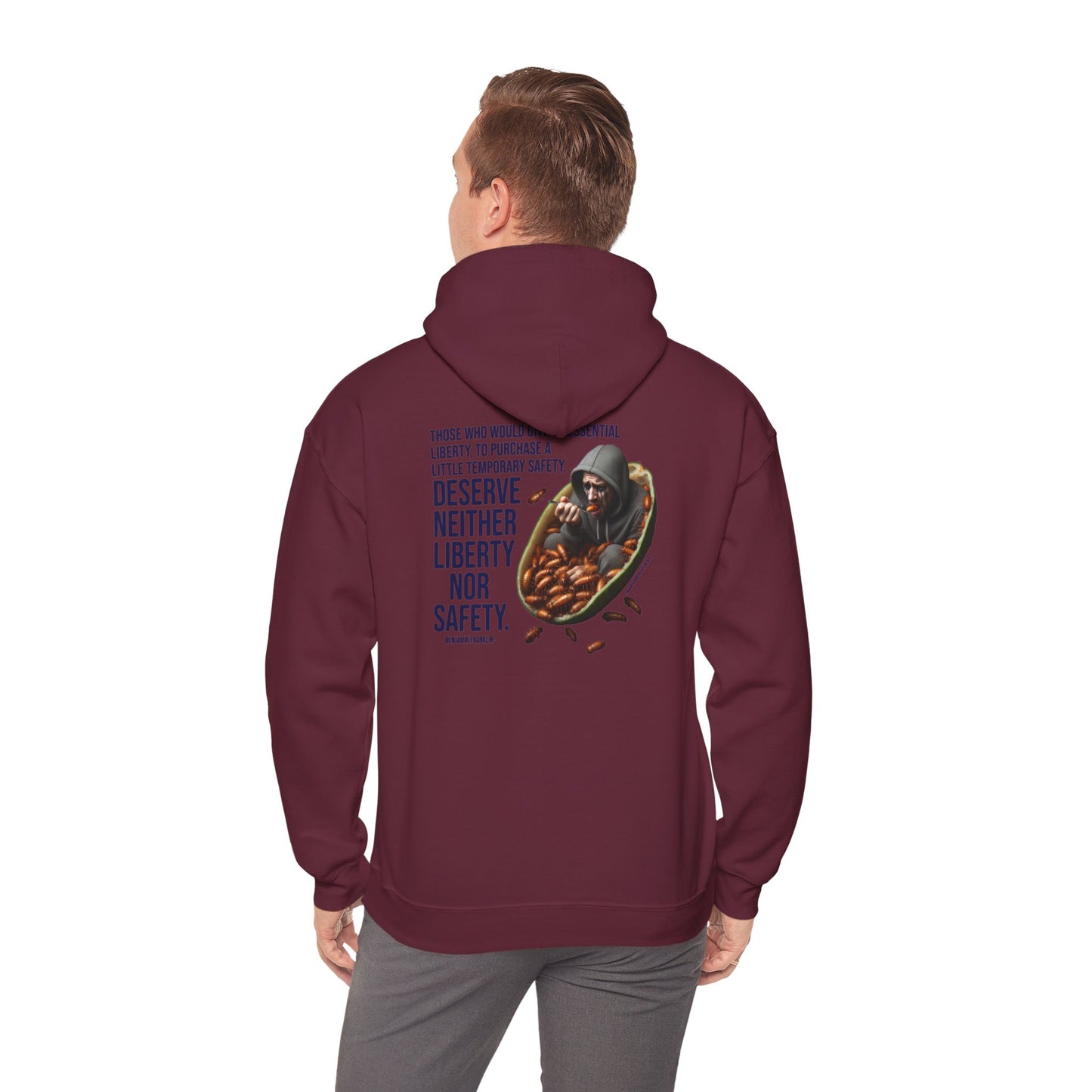 Liberty Nor Safety Hoodie Back