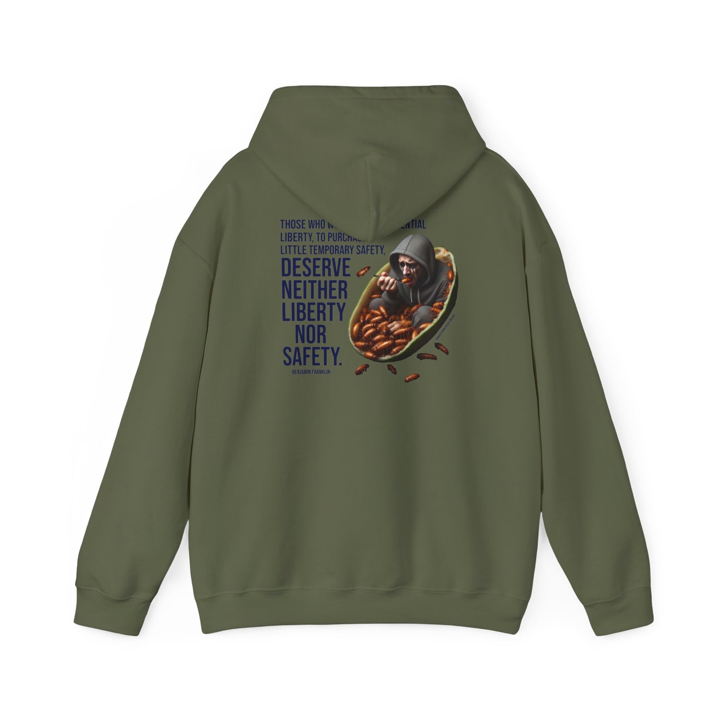 Liberty Nor Safety Hoodie Back