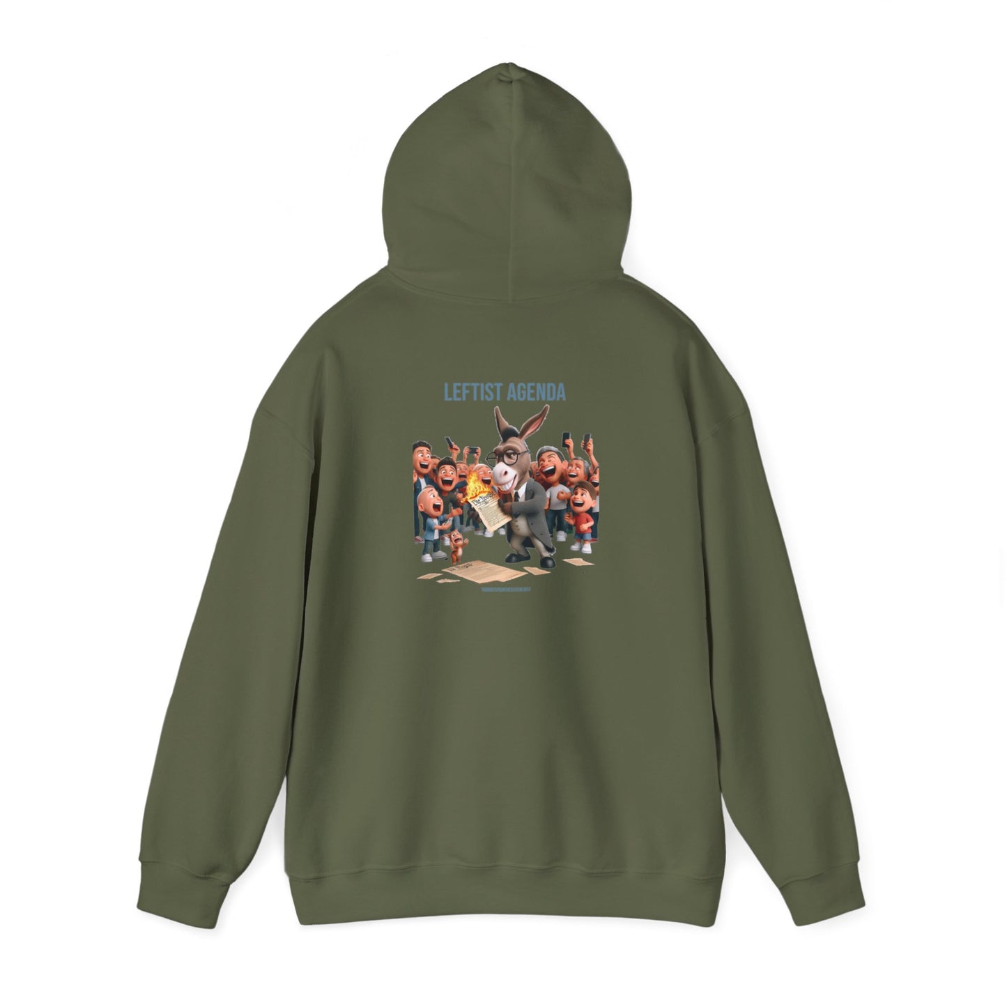 Leftist Agenda Hoodie Back