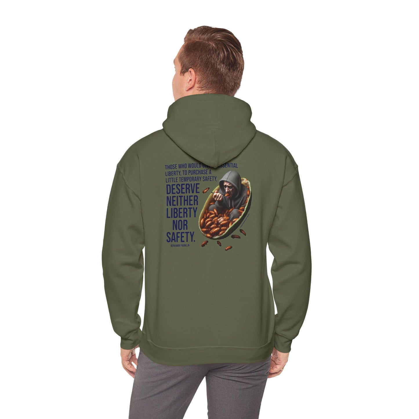 Liberty Nor Safety Hoodie Back