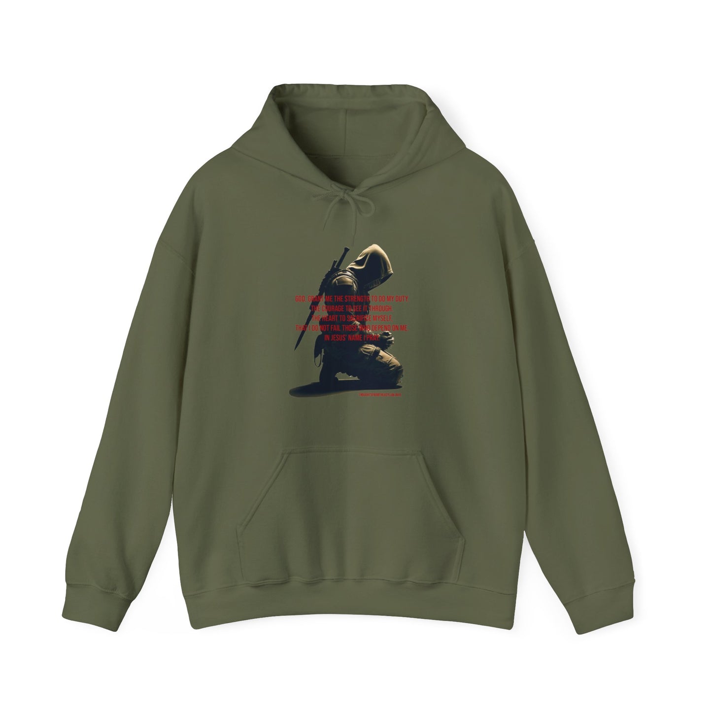 A Man's Prayer Hoodie Front