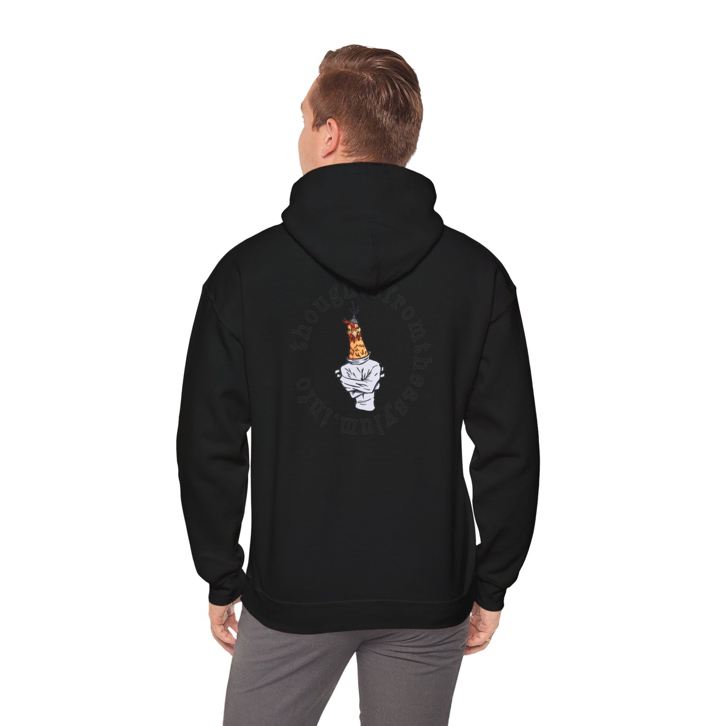 Round Logo Hoodie Back