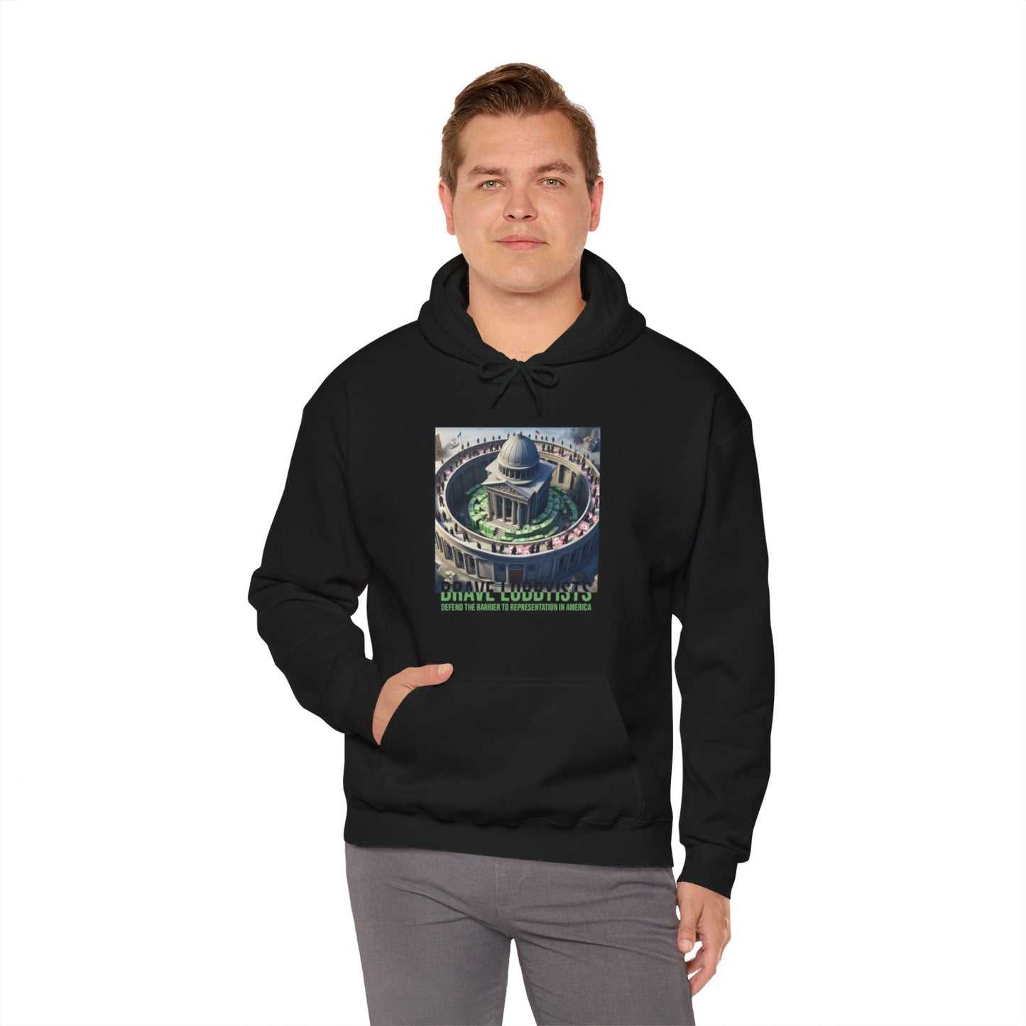 Lobbyist Front Hoodie