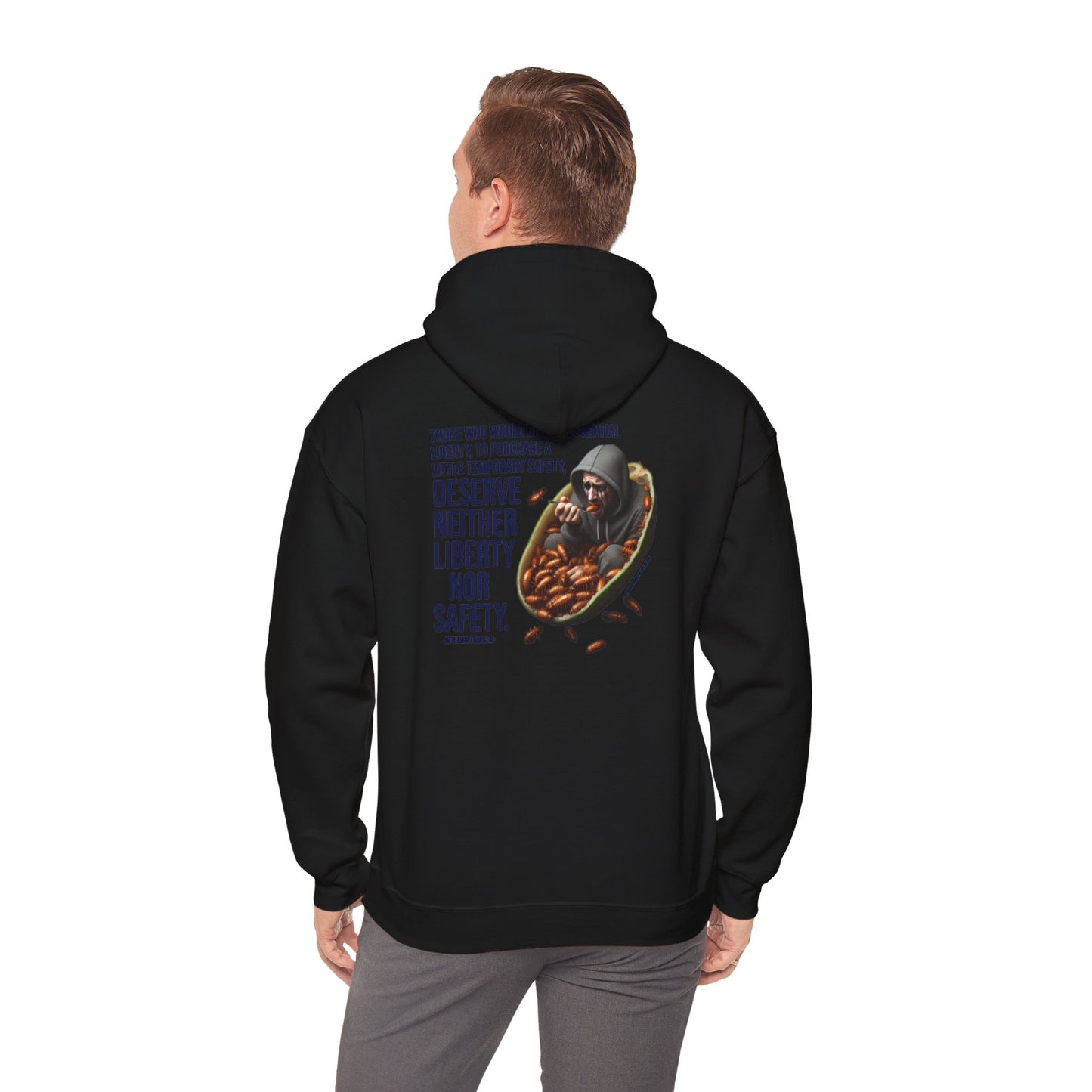 Liberty Nor Safety Hoodie Back