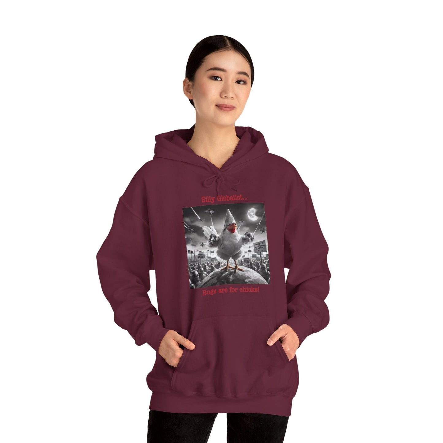Silly Globalist Hoodie Front