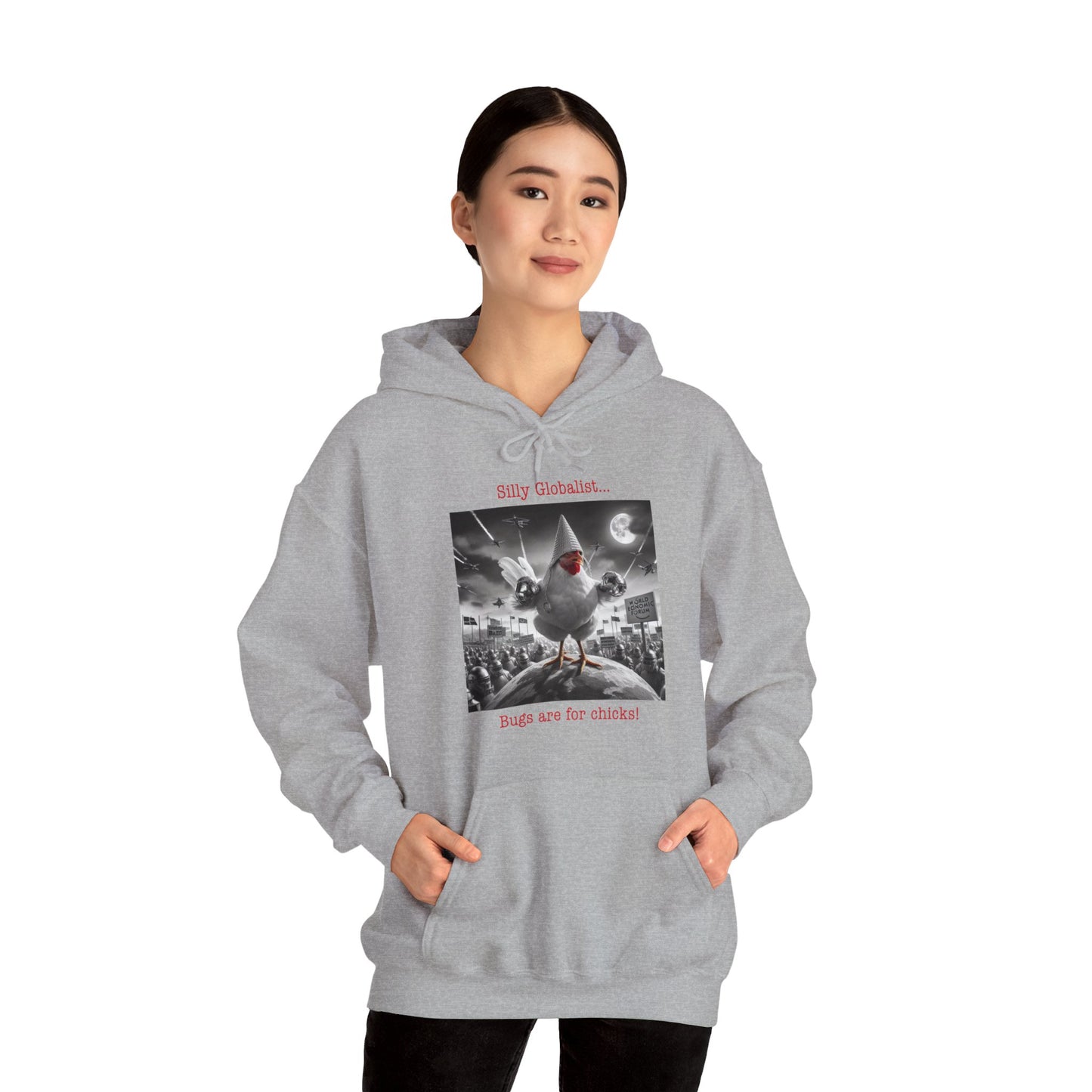 Silly Globalist Hoodie Front