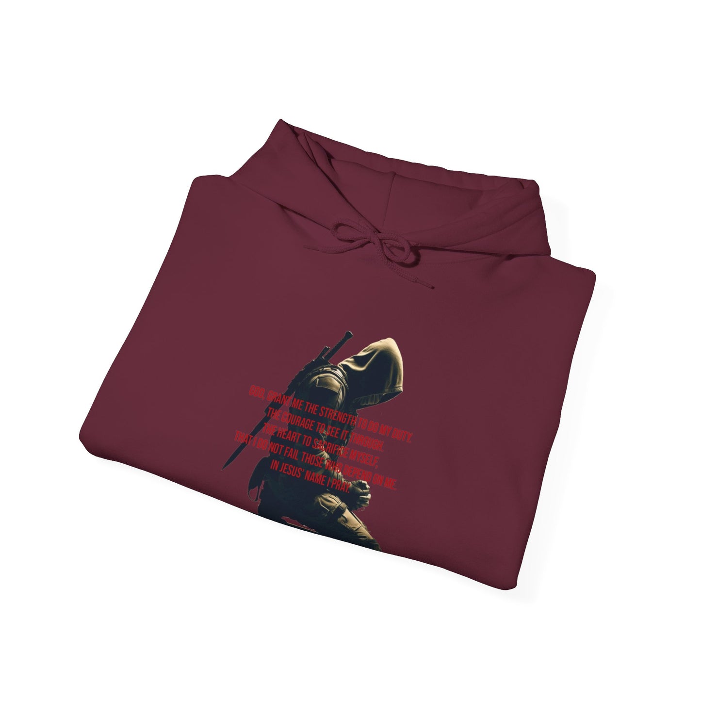 A Man's Prayer Hoodie Front