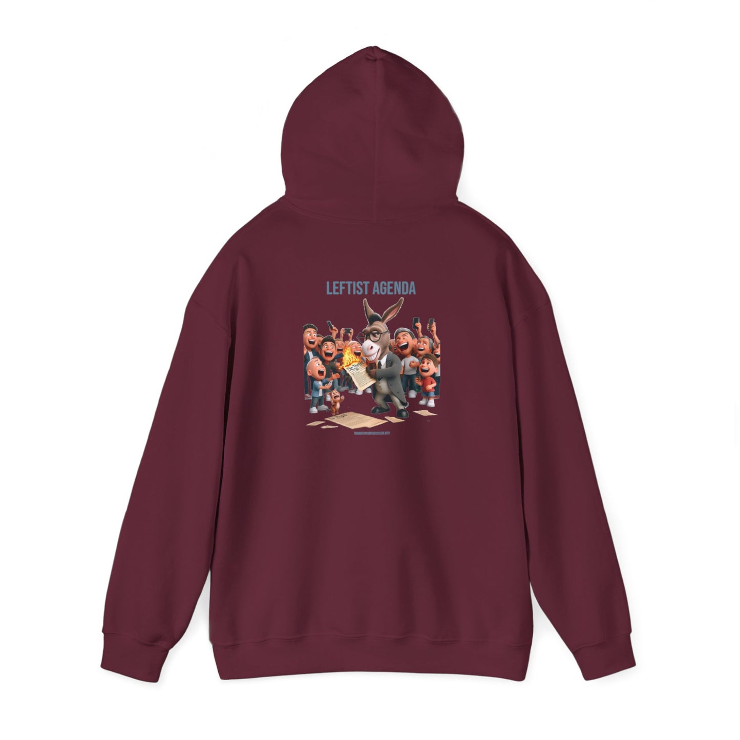 Leftist Agenda Hoodie Back