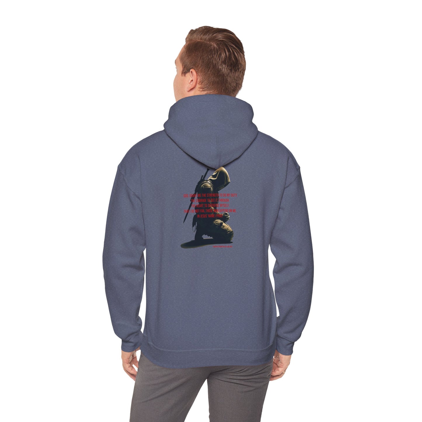 A Man's Prayer Hoodie Back