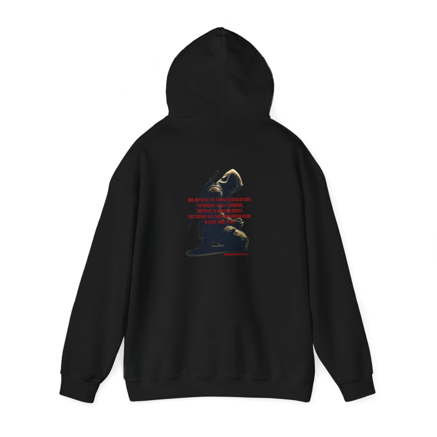 A Man's Prayer Hoodie Back