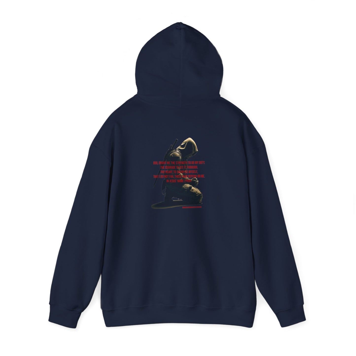 A Man's Prayer Hoodie Back