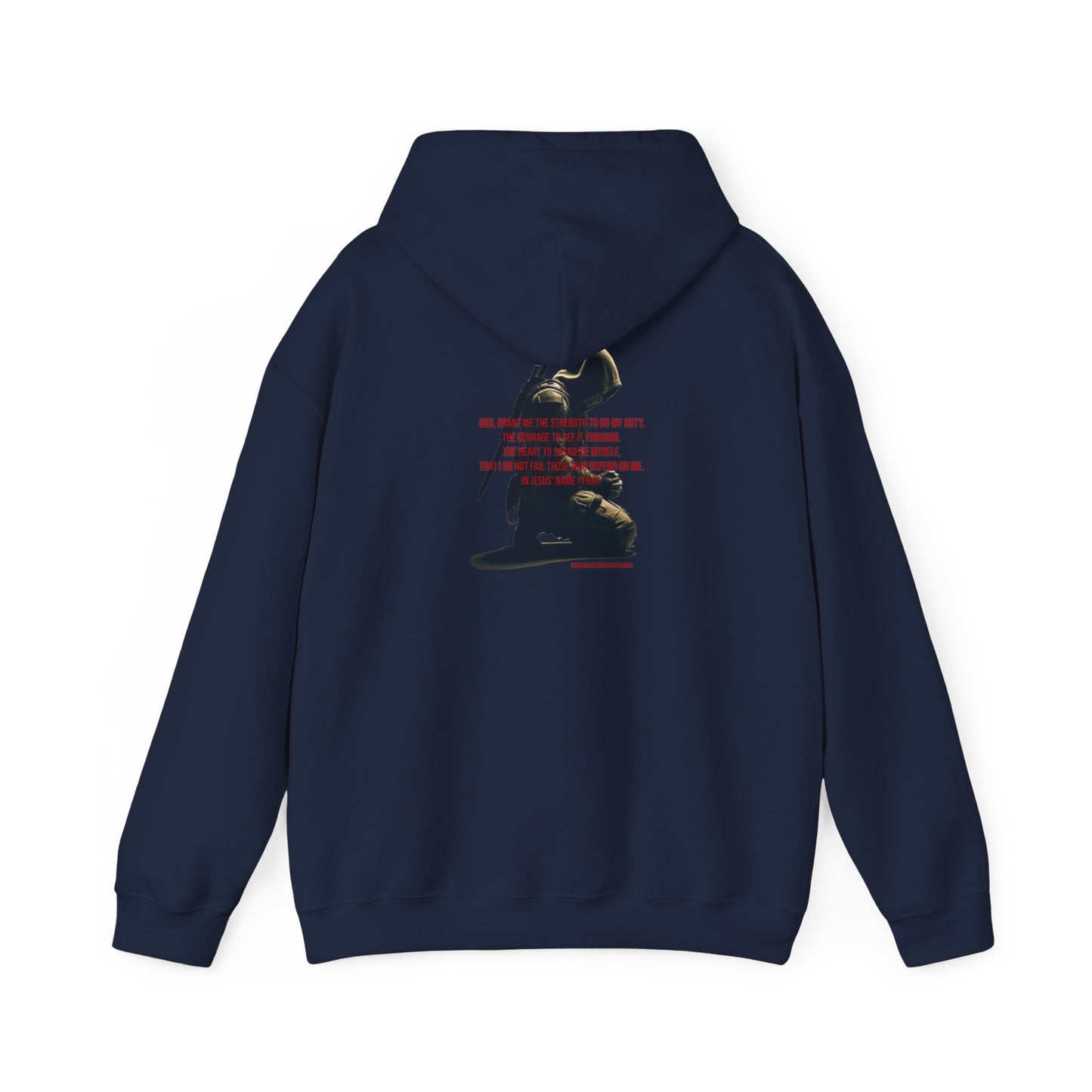 A Man's Prayer Hoodie Back