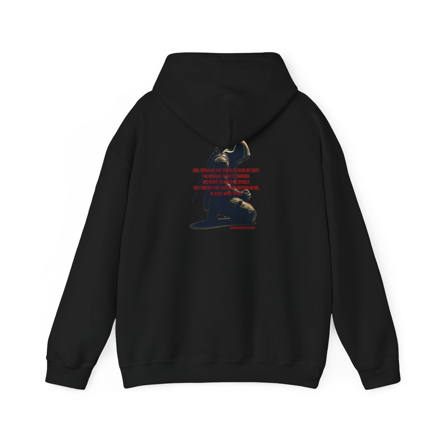 A Man's Prayer Hoodie Back