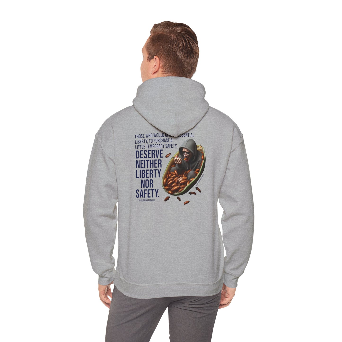 Liberty Nor Safety Hoodie Back