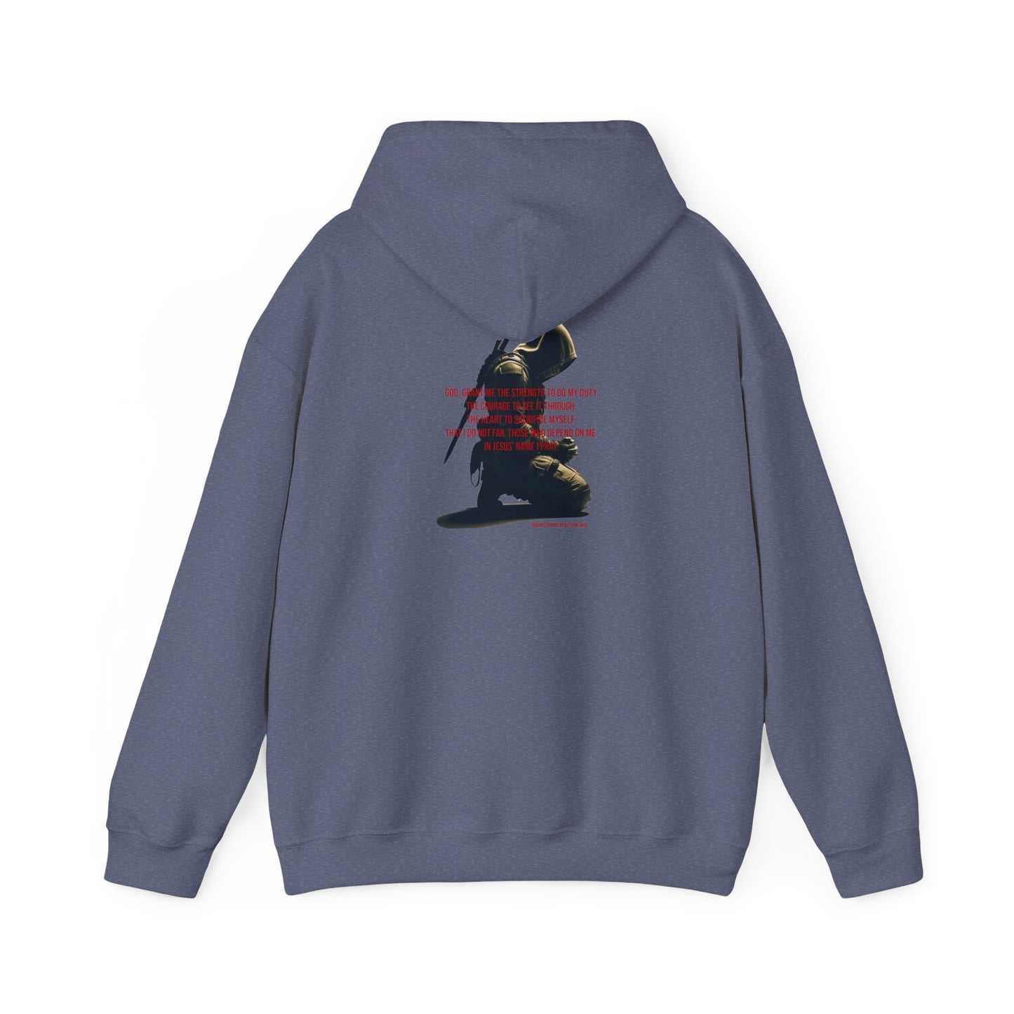 A Man's Prayer Hoodie Back