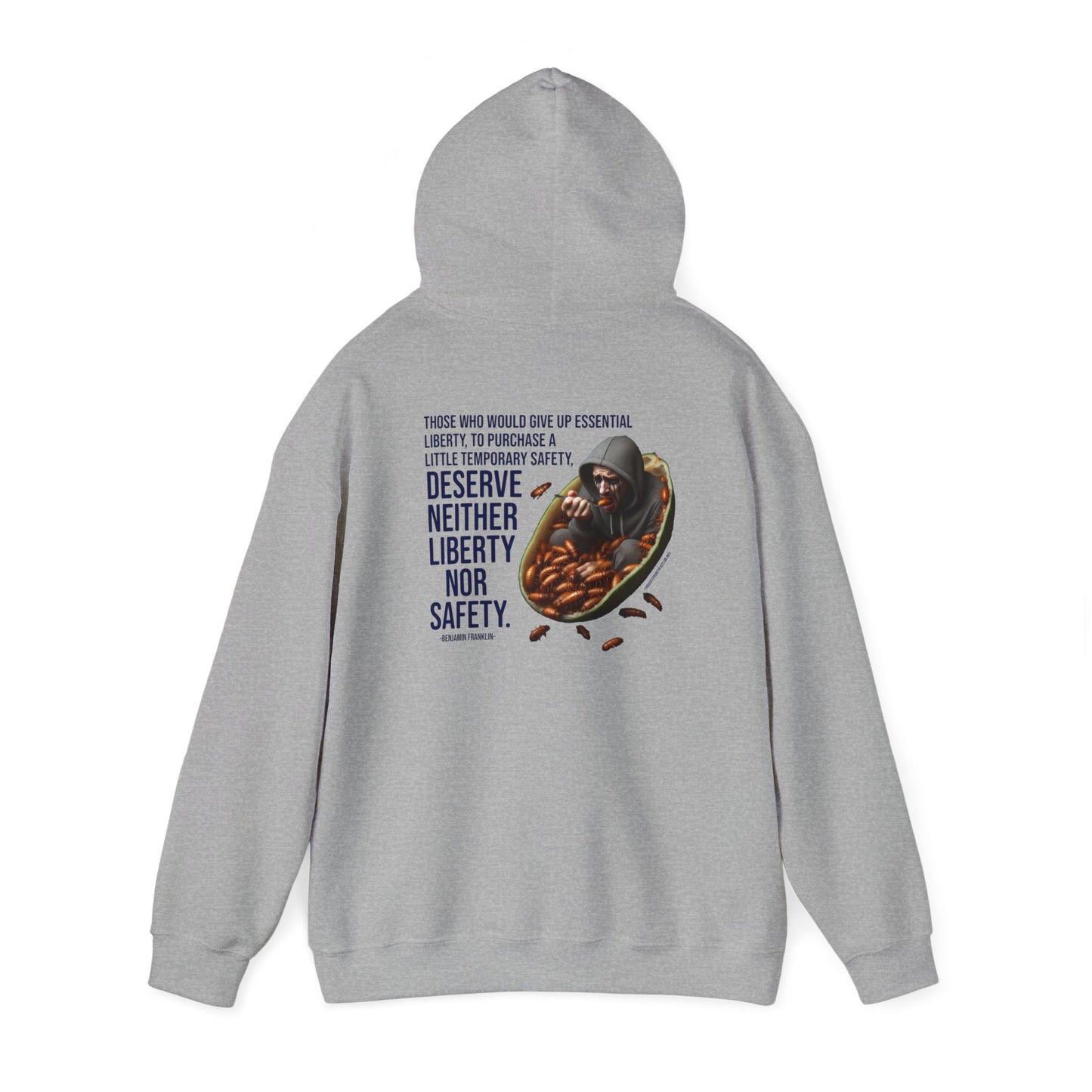 Liberty Nor Safety Hoodie Back