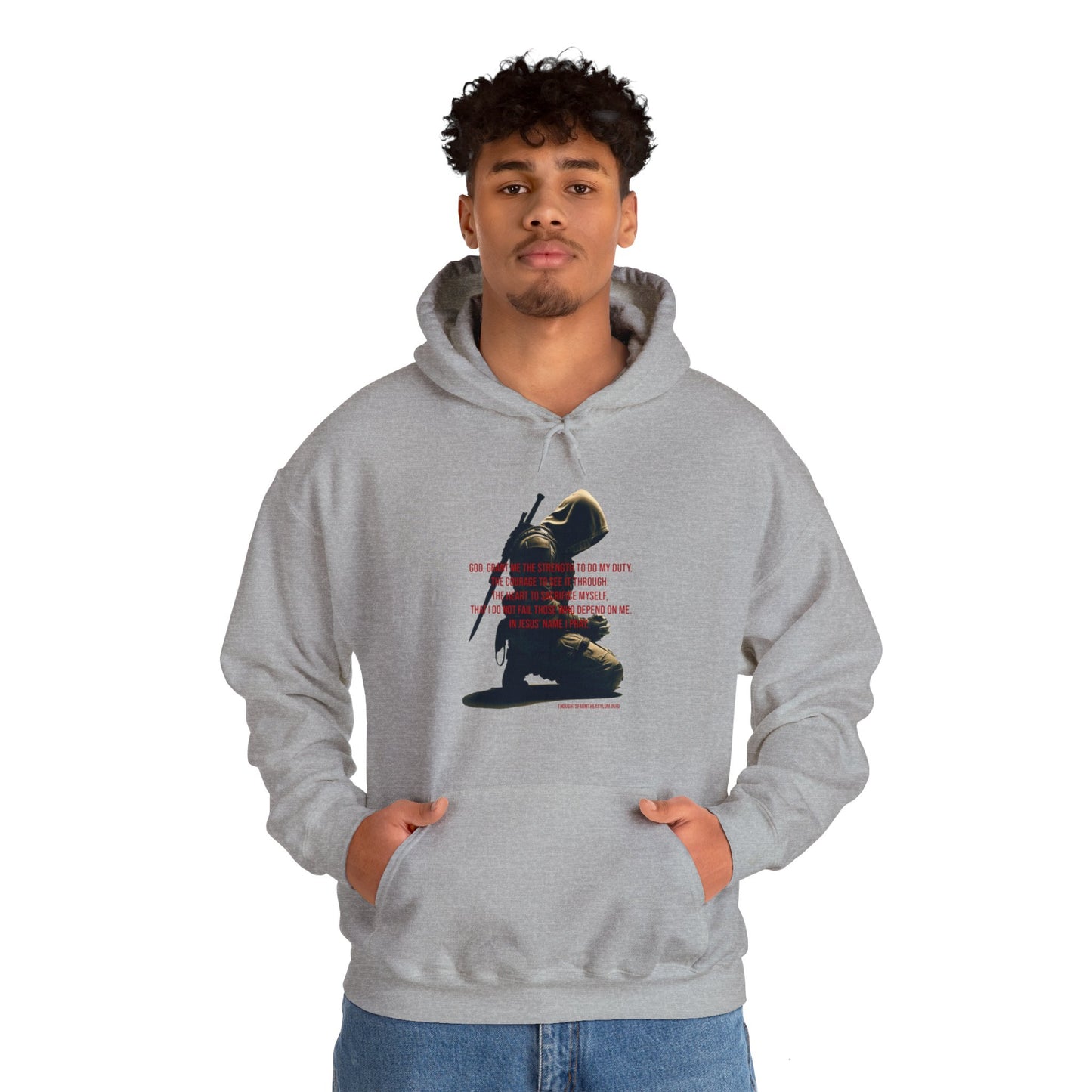A Man's Prayer Hoodie Front