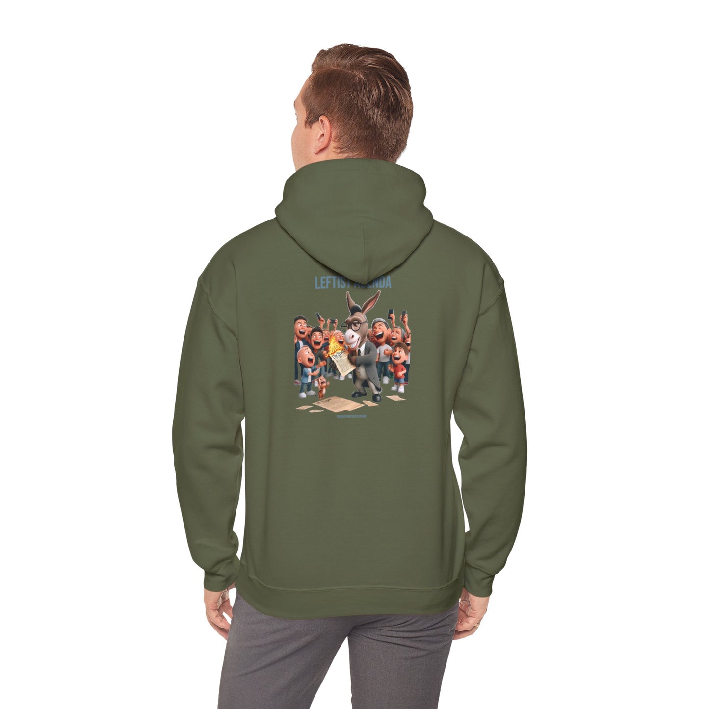 Leftist Agenda Hoodie Back