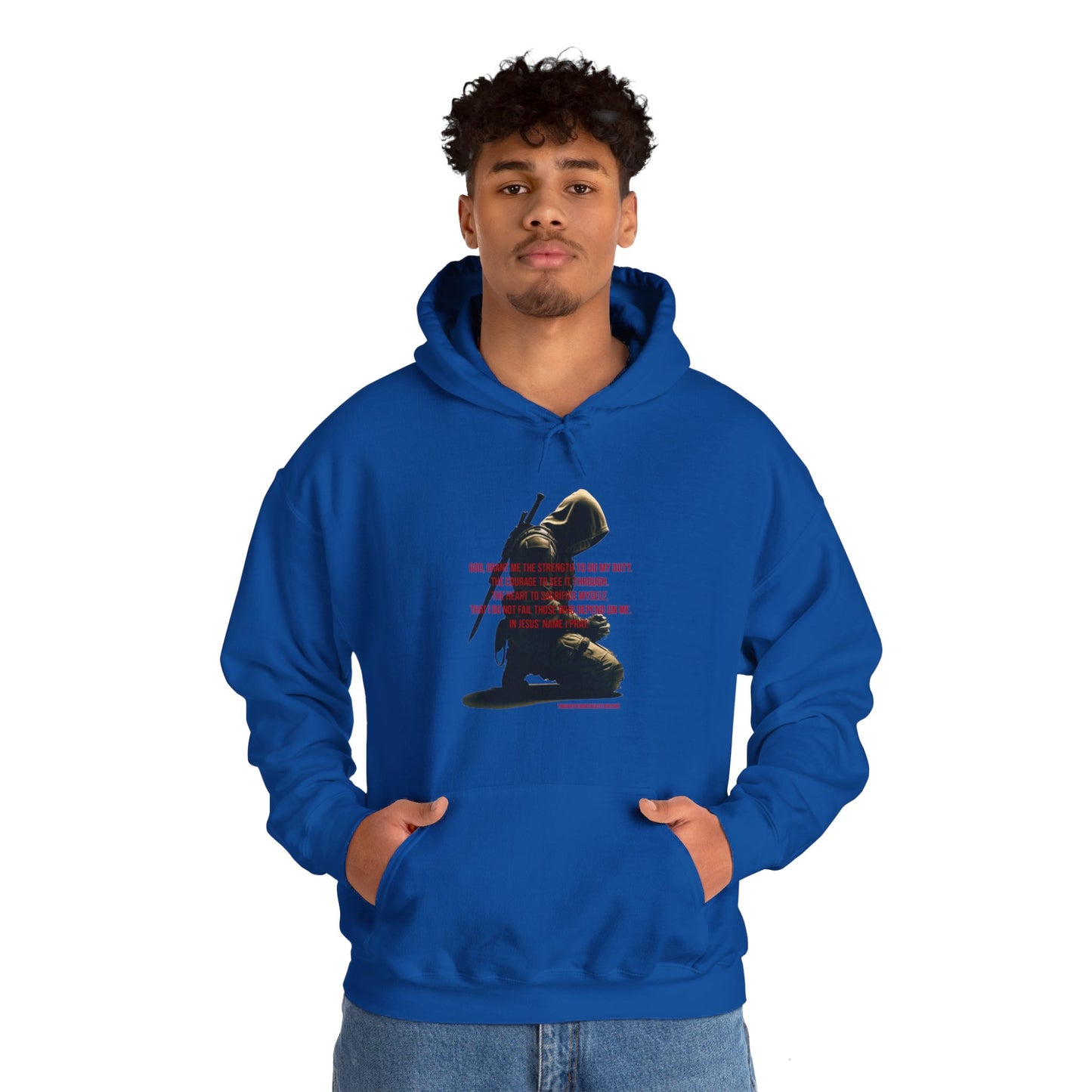 A Man's Prayer Hoodie Front