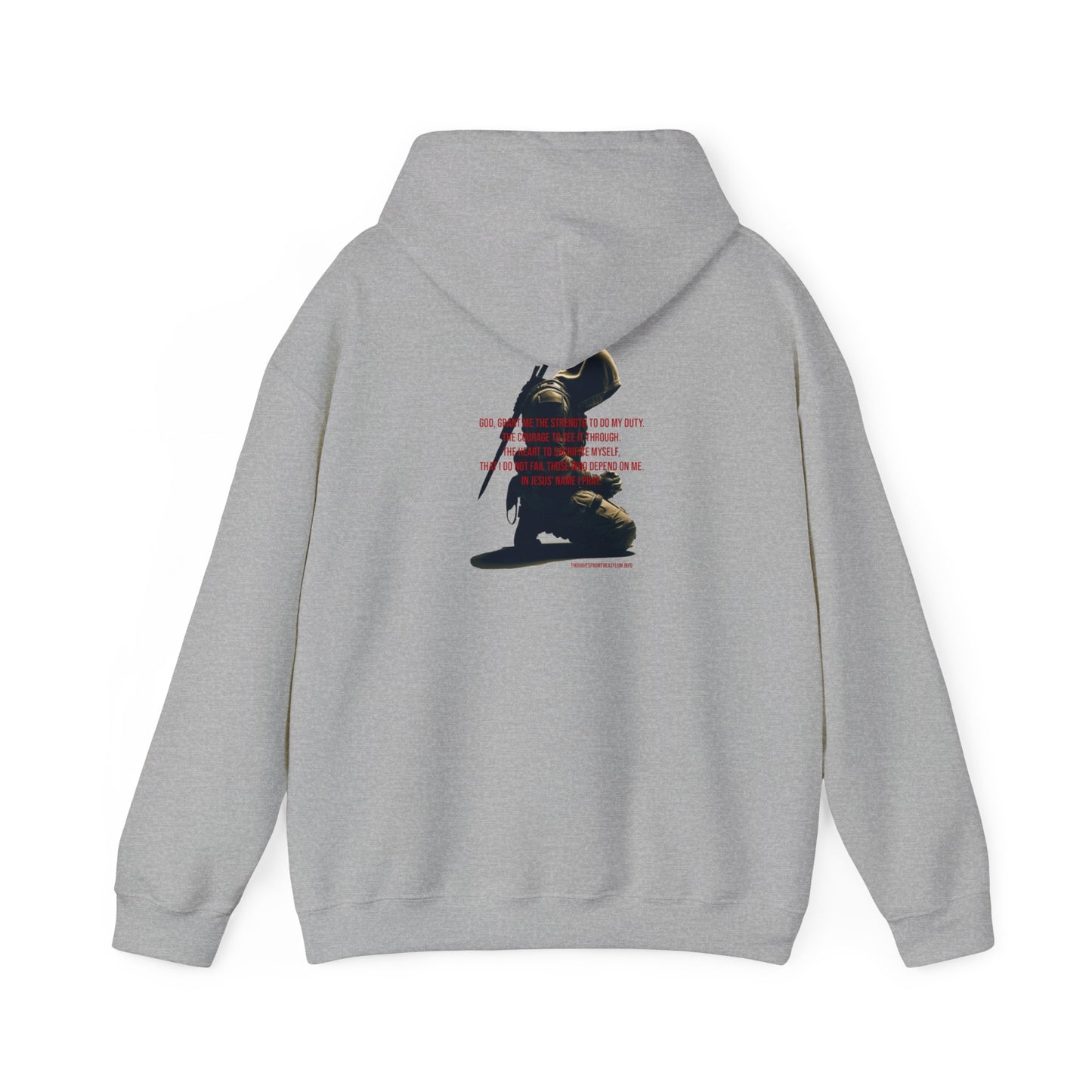 A Man's Prayer Hoodie Back
