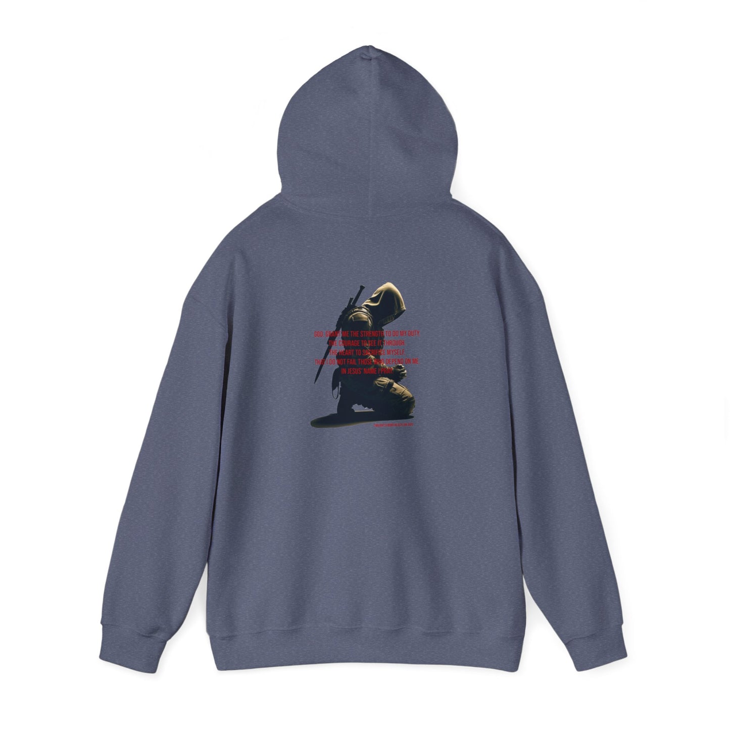 A Man's Prayer Hoodie Back