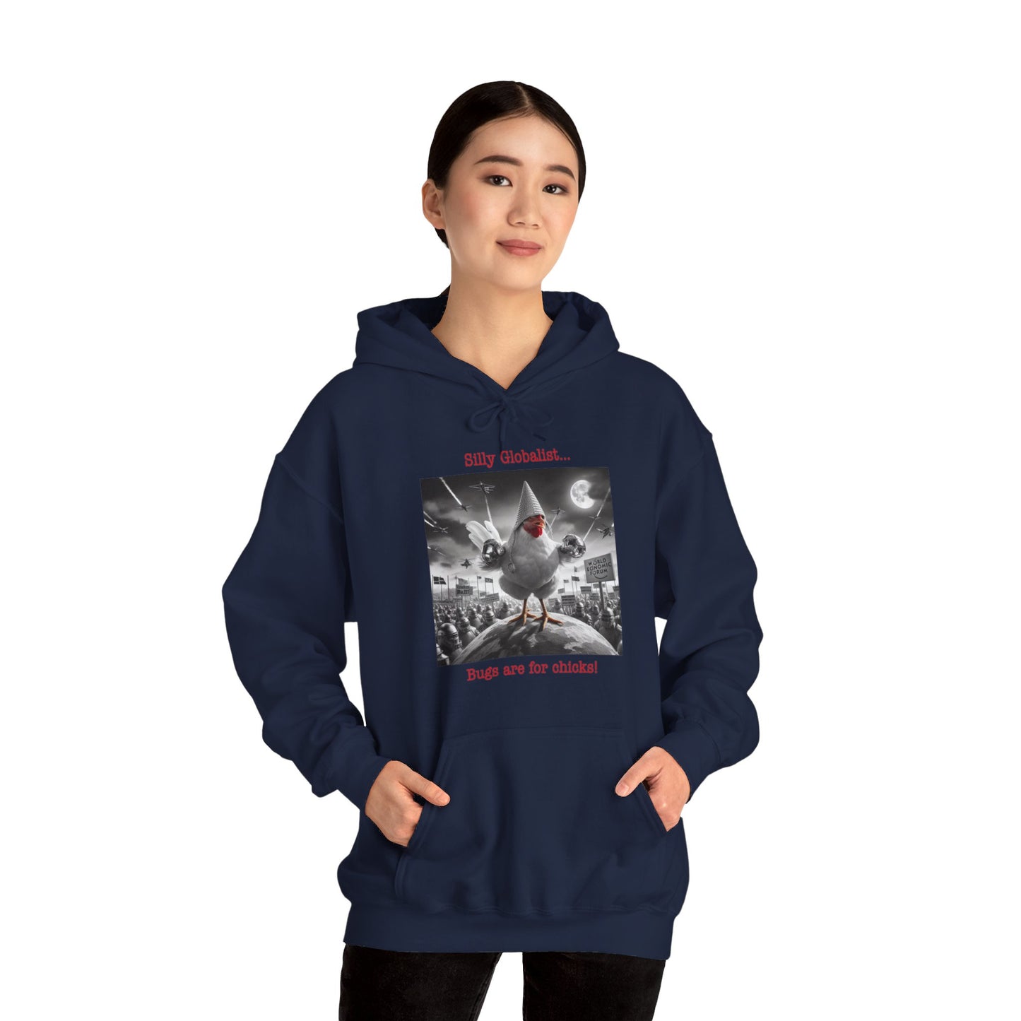 Silly Globalist Hoodie Front
