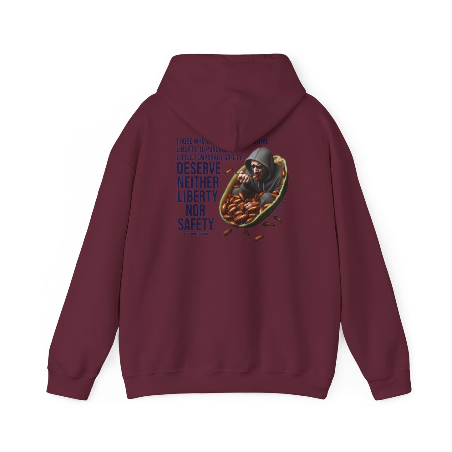 Liberty Nor Safety Hoodie Back