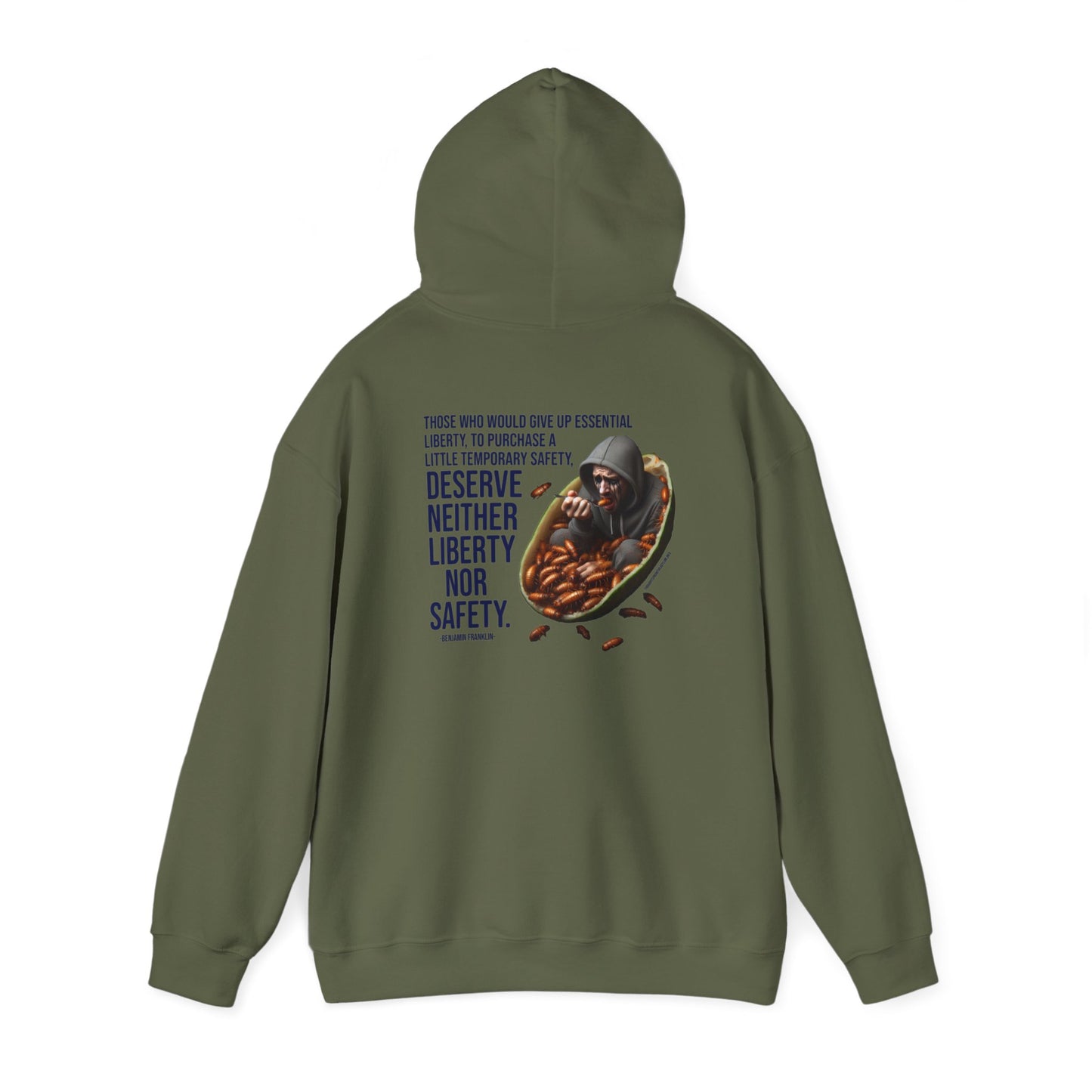 Liberty Nor Safety Hoodie Back