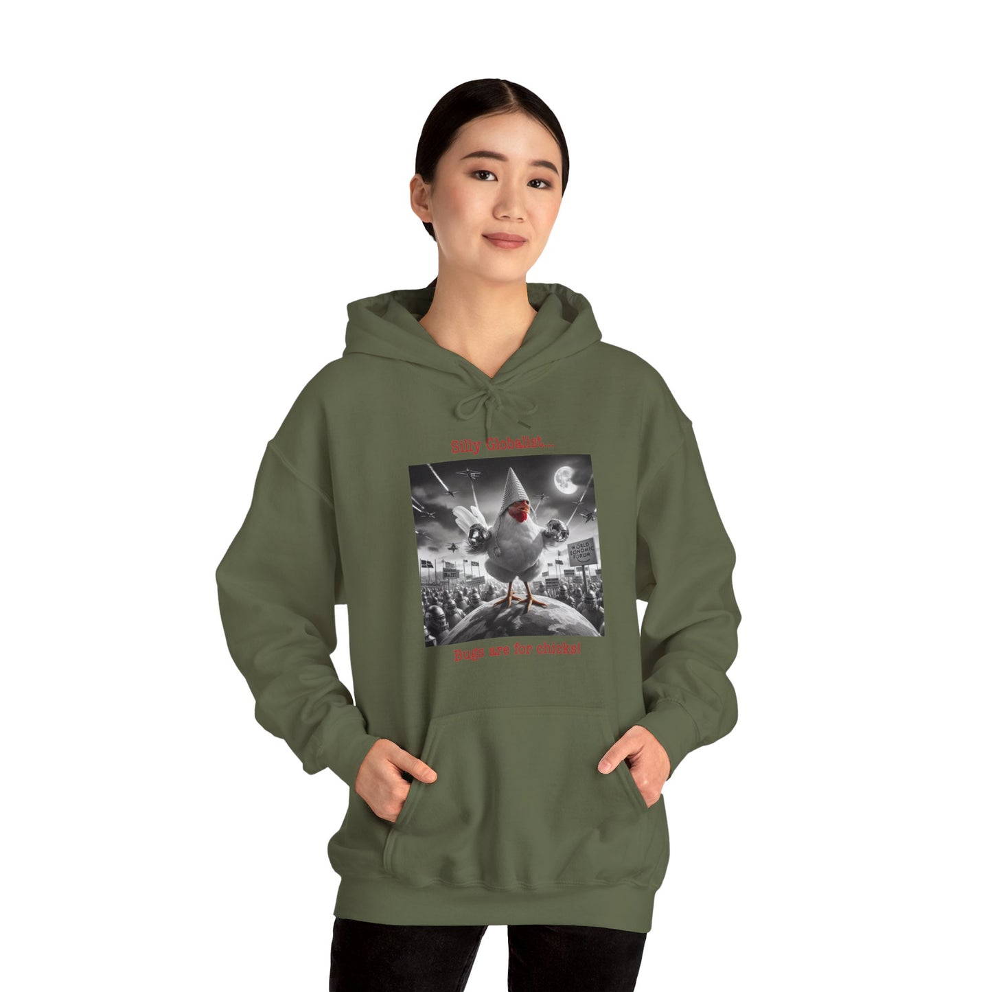 Silly Globalist Hoodie Front