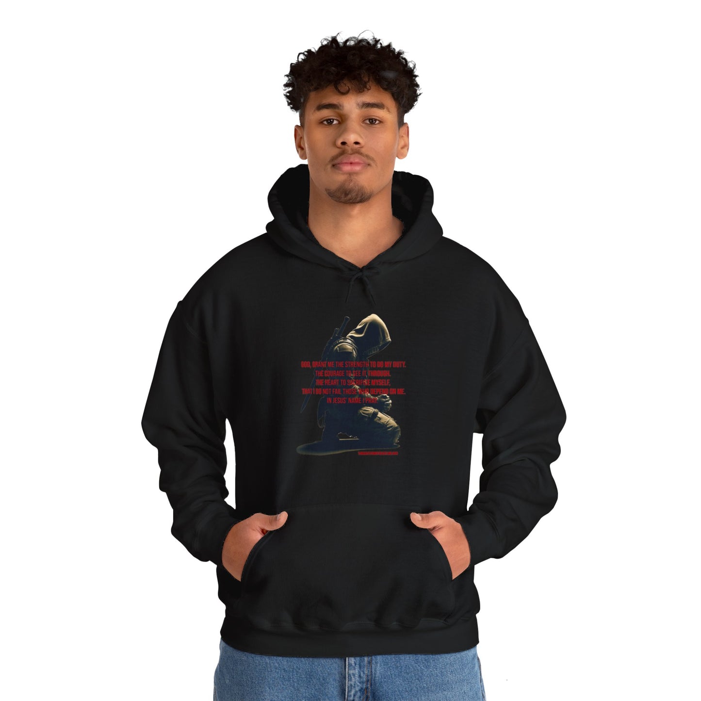 A Man's Prayer Hoodie Front