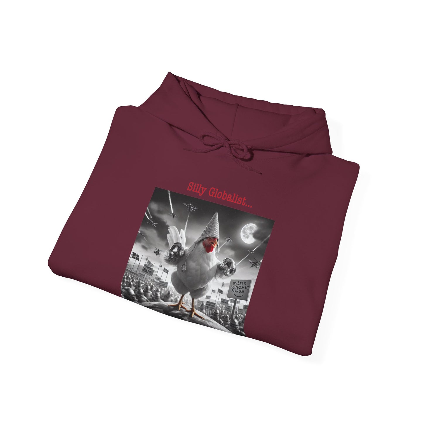 Silly Globalist Hoodie Front