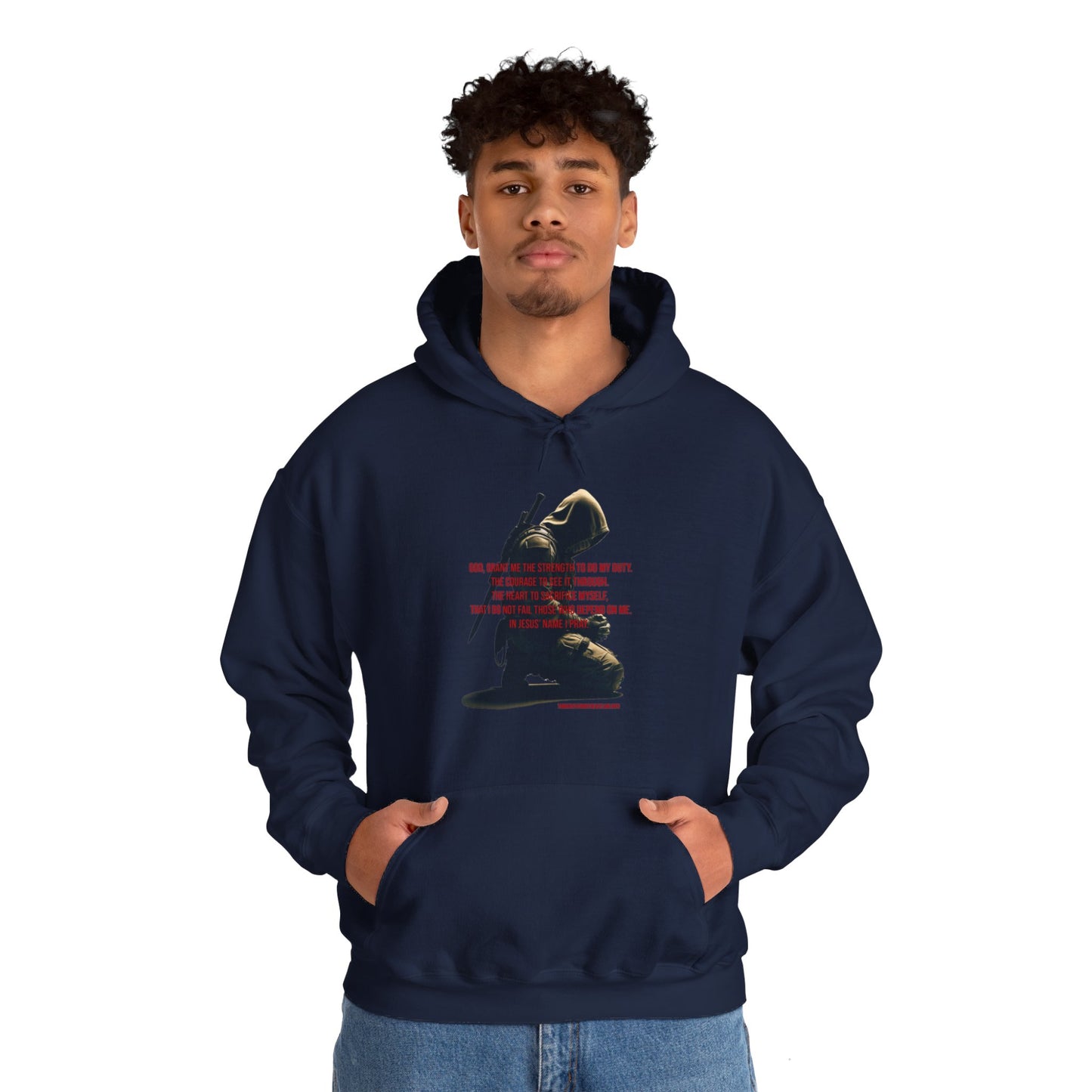 A Man's Prayer Hoodie Front