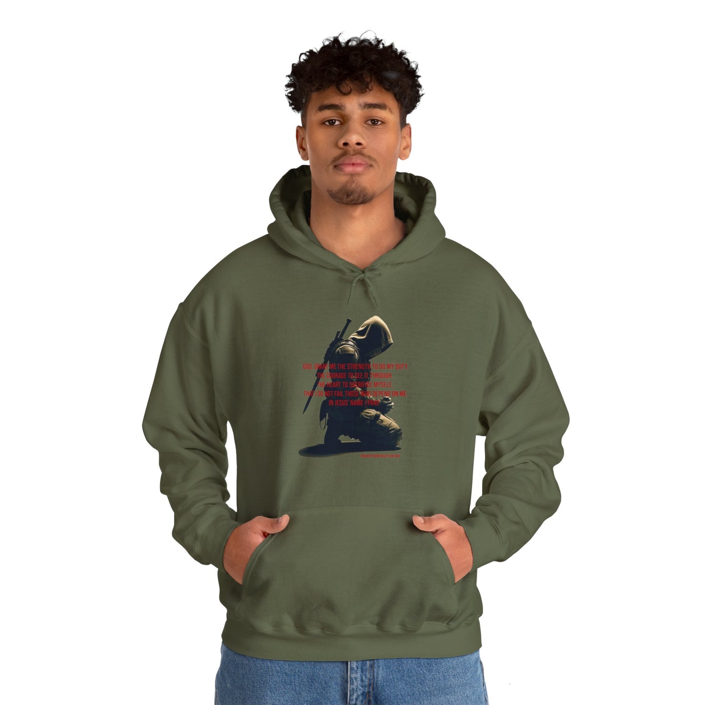 A Man's Prayer Hoodie Front