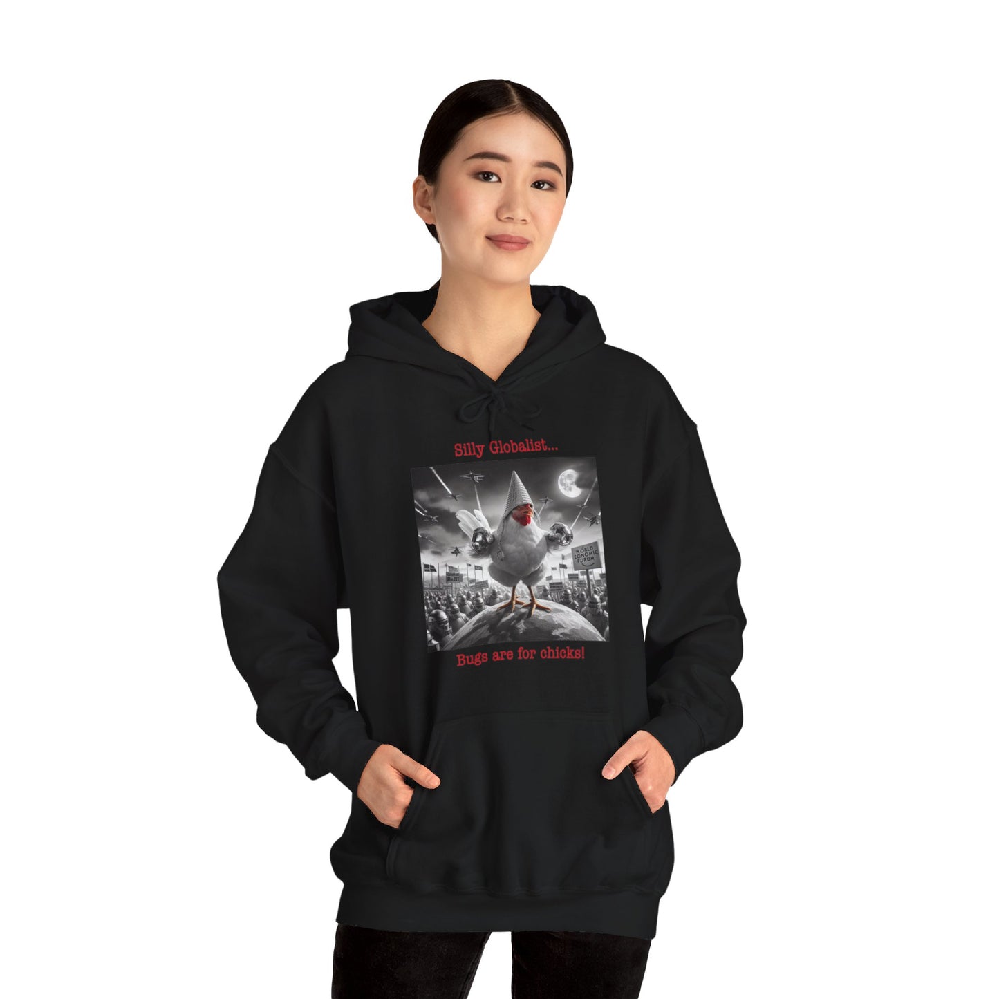 Silly Globalist Hoodie Front