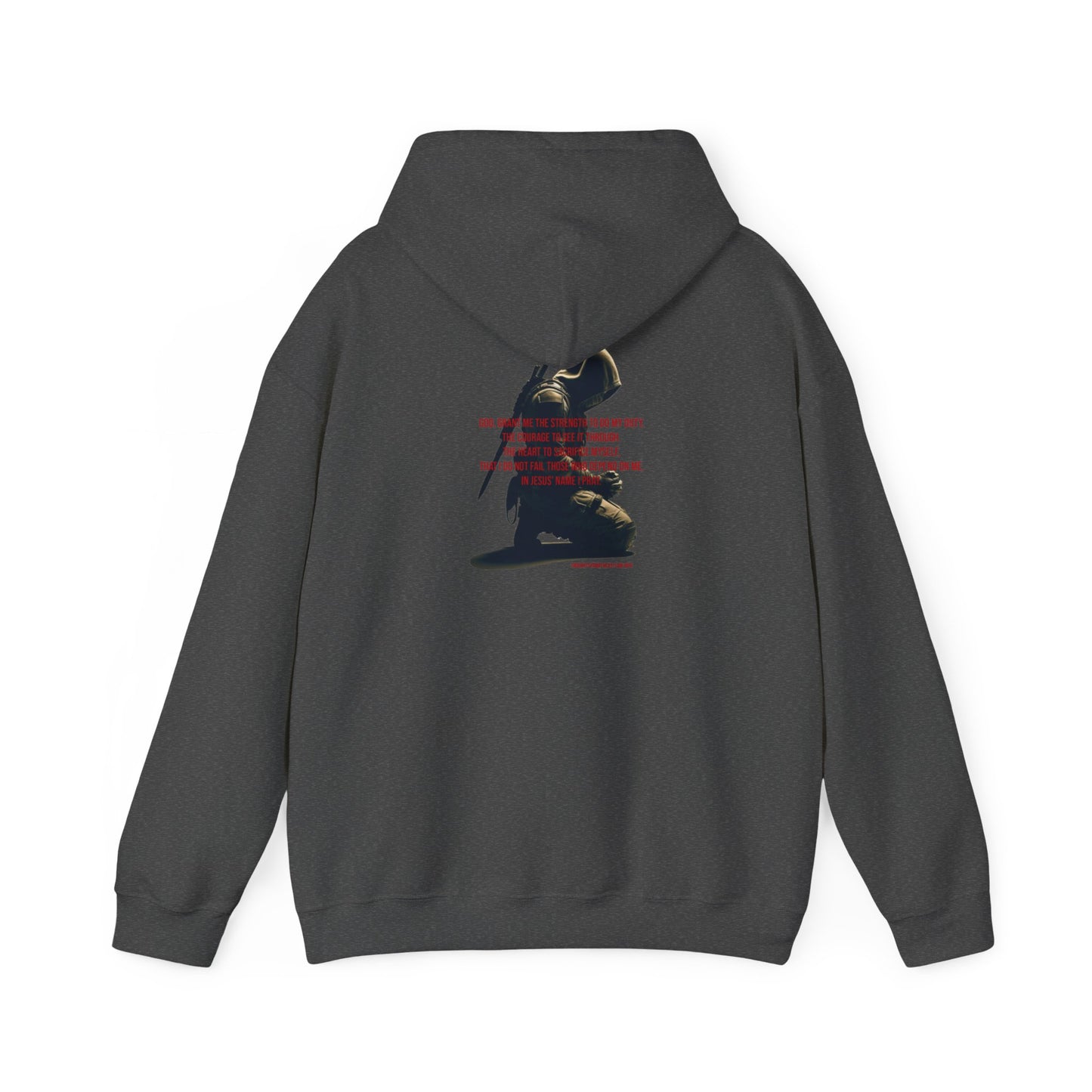 A Man's Prayer Hoodie Back