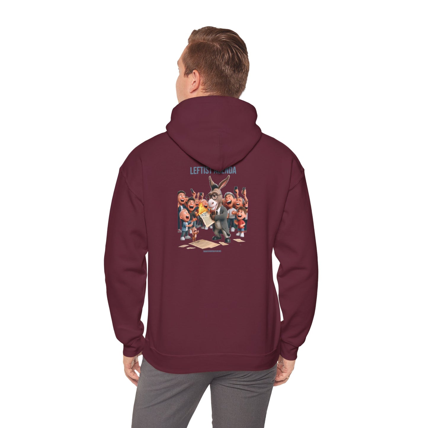 Leftist Agenda Hoodie Back