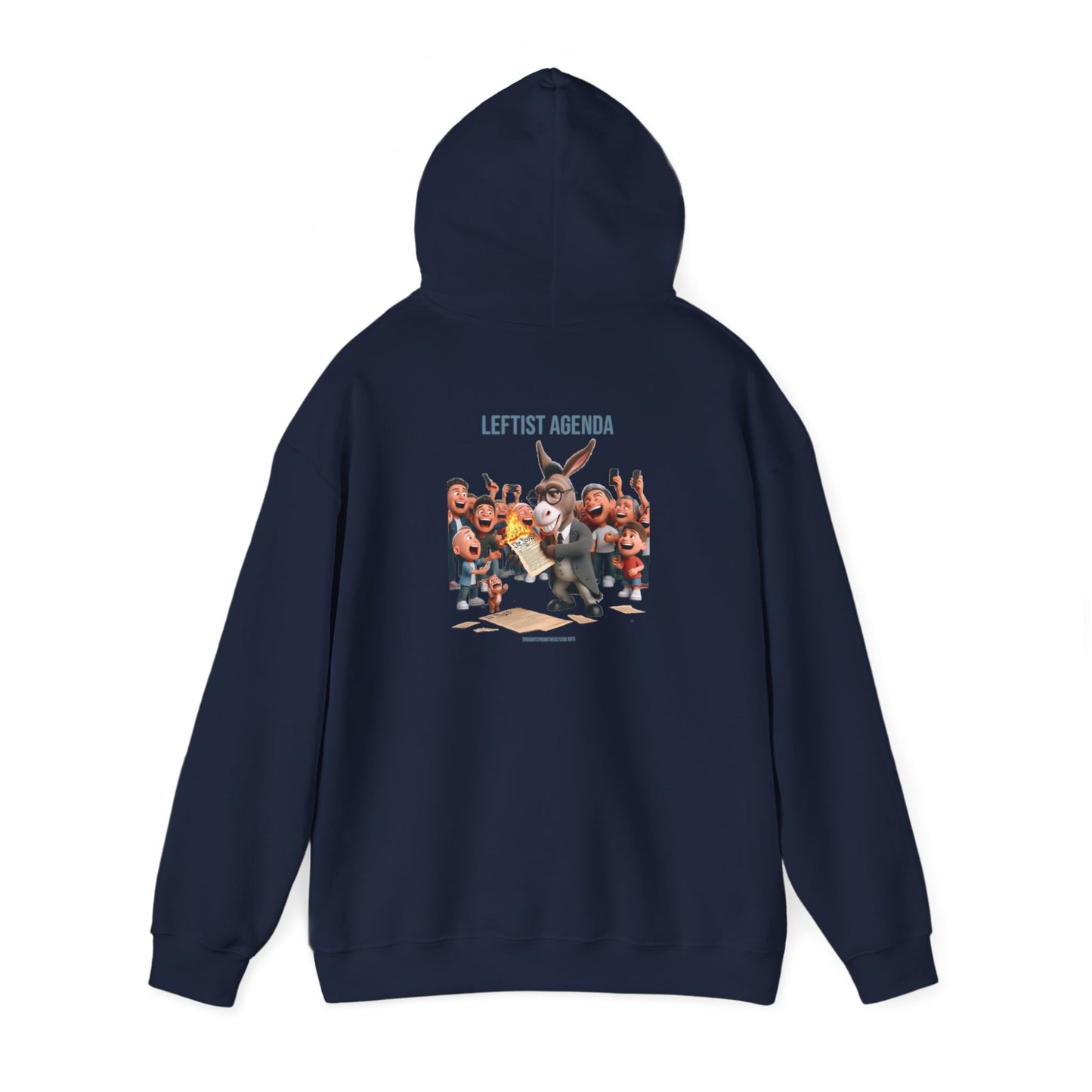 Leftist Agenda Hoodie Back