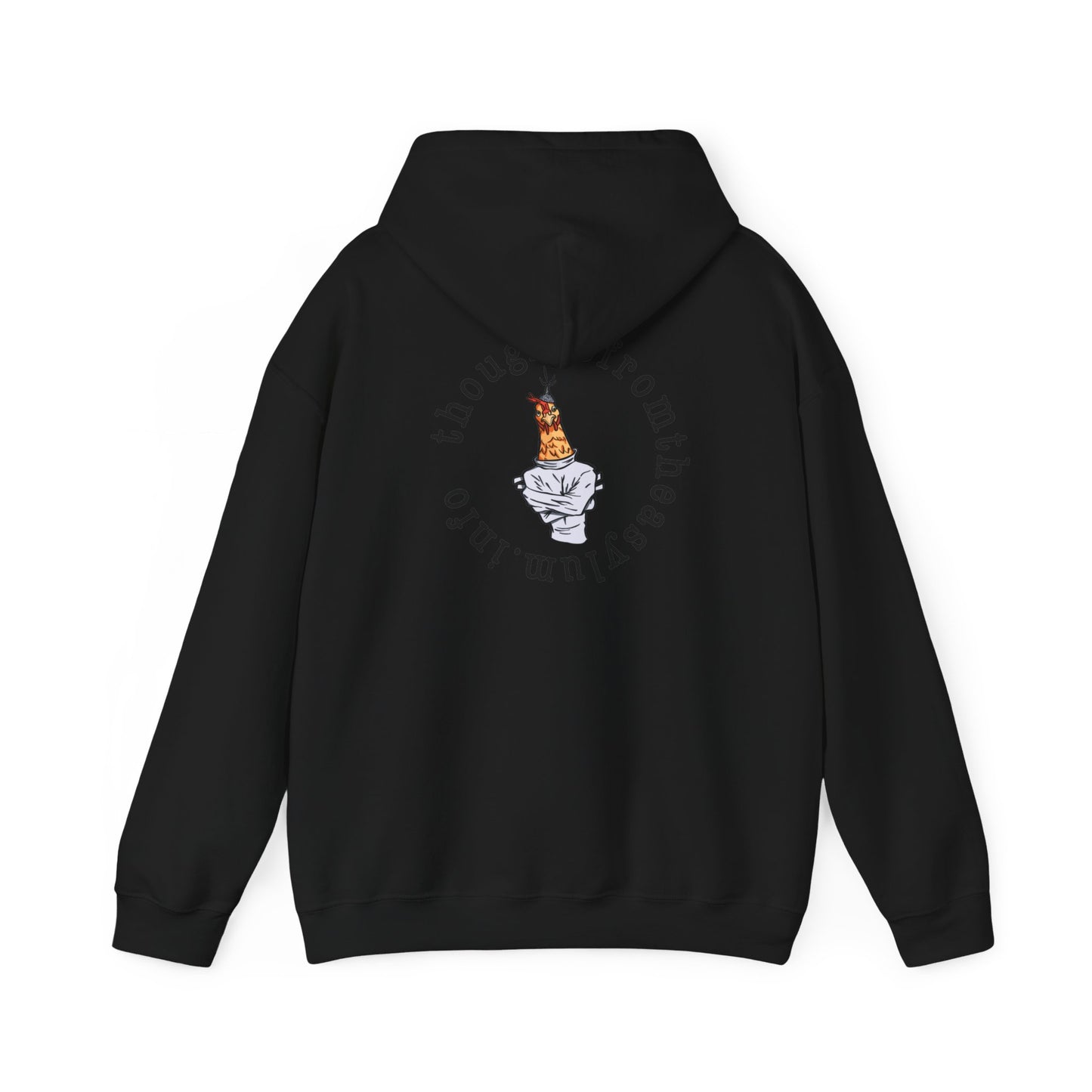 Round Logo Hoodie Back