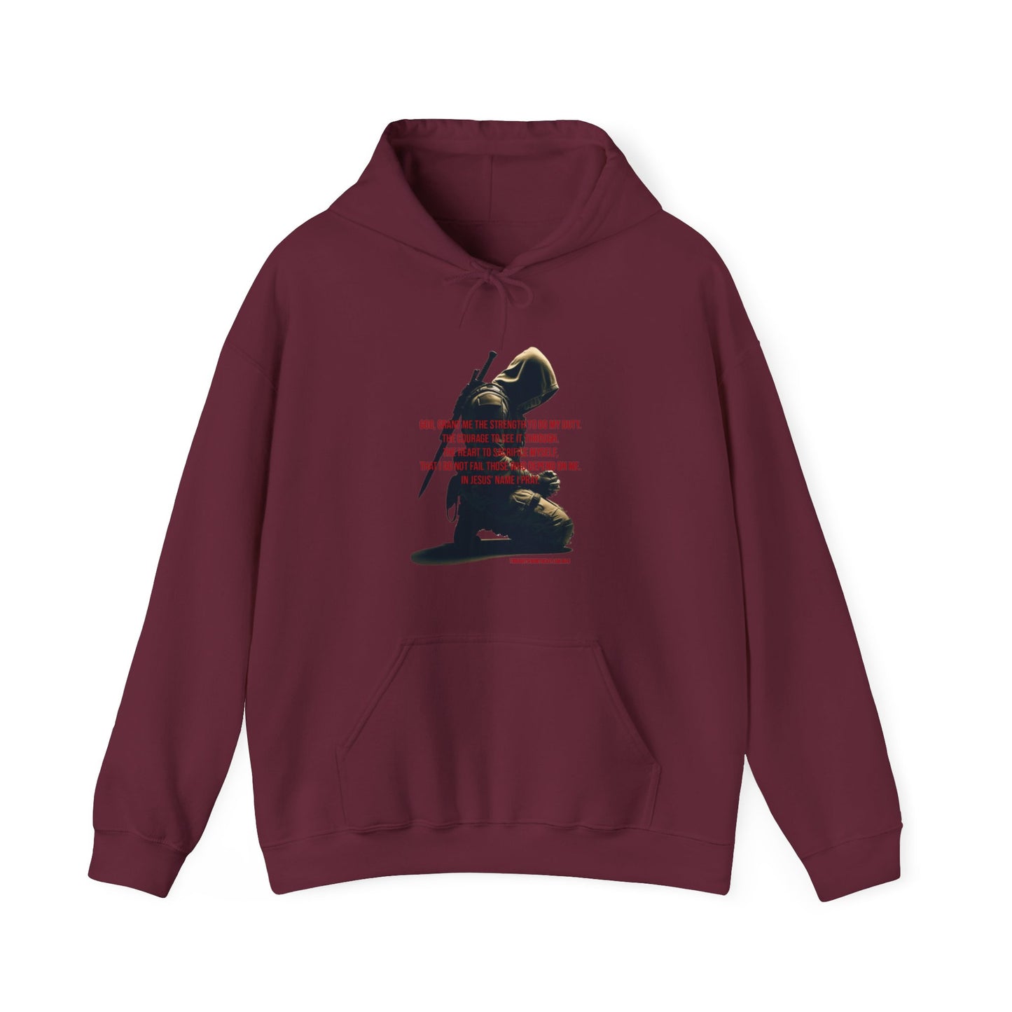 A Man's Prayer Hoodie Front