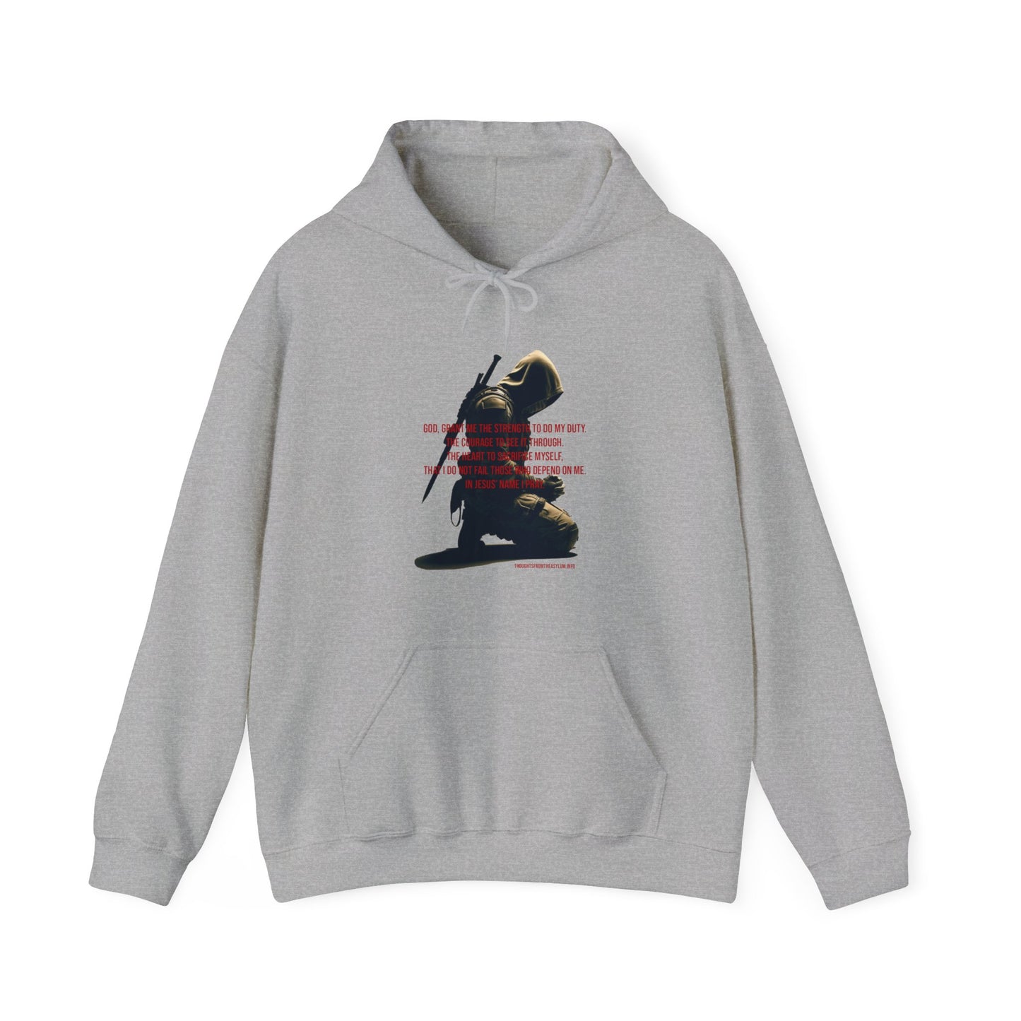 A Man's Prayer Hoodie Front