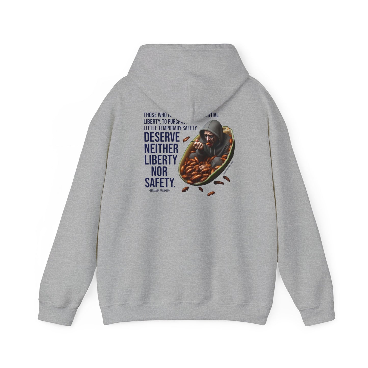 Liberty Nor Safety Hoodie Back