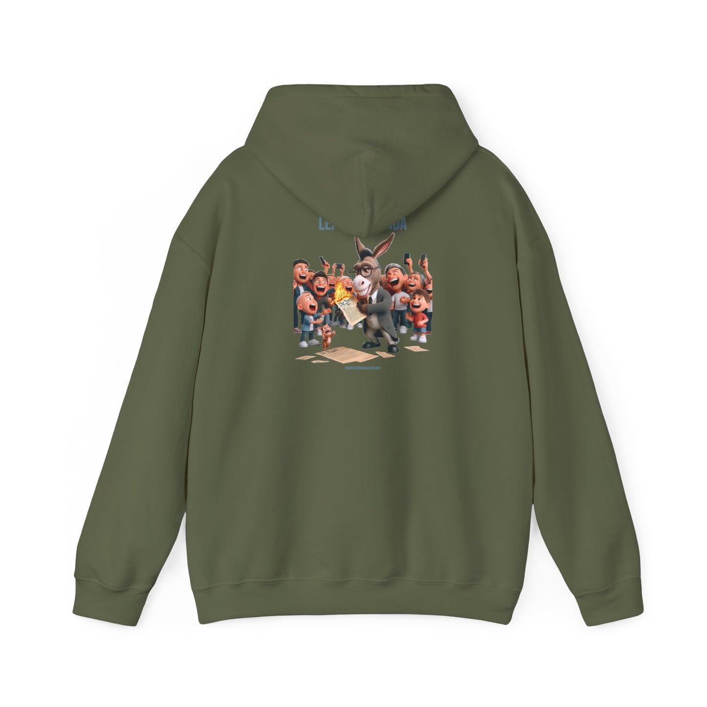 Leftist Agenda Hoodie Back